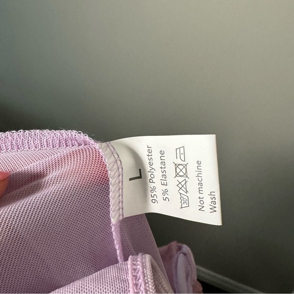 NEW Lilac and pink tulle  tie shoulder bustier pastel Fairycore L - Picture 7 of 7